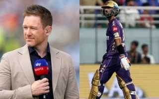 Eoin Morgan and Ajinkya Rahane.
